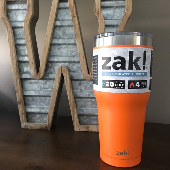 ❄️ZAK!🔥30oz.🍊Orange🧡S-S Insulated Tumbler🧡NWT - Picture 3 of 8